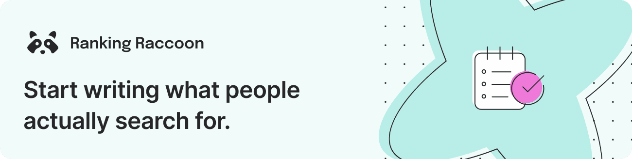 ranking raccoon seo advice