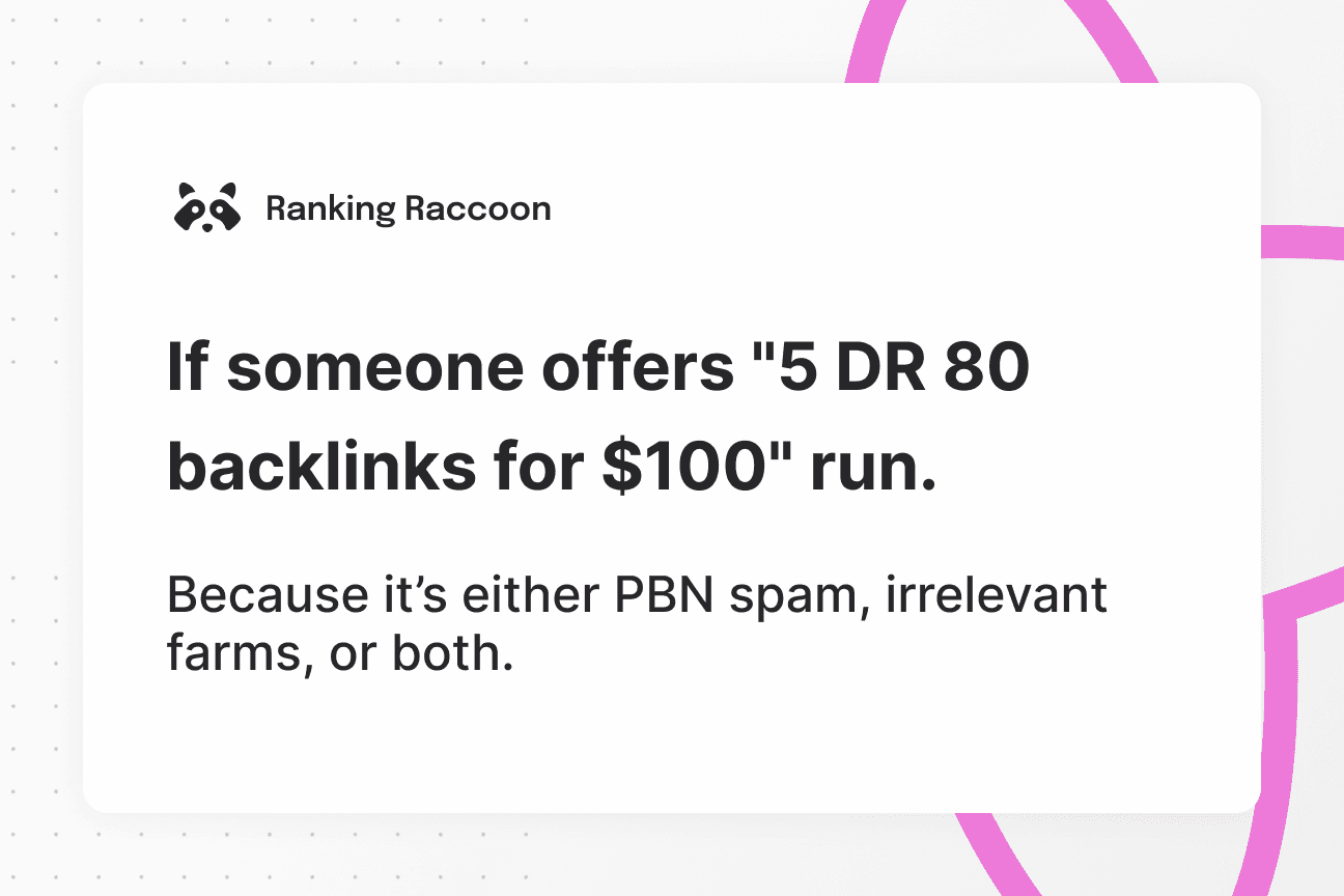 backlink building offer quote