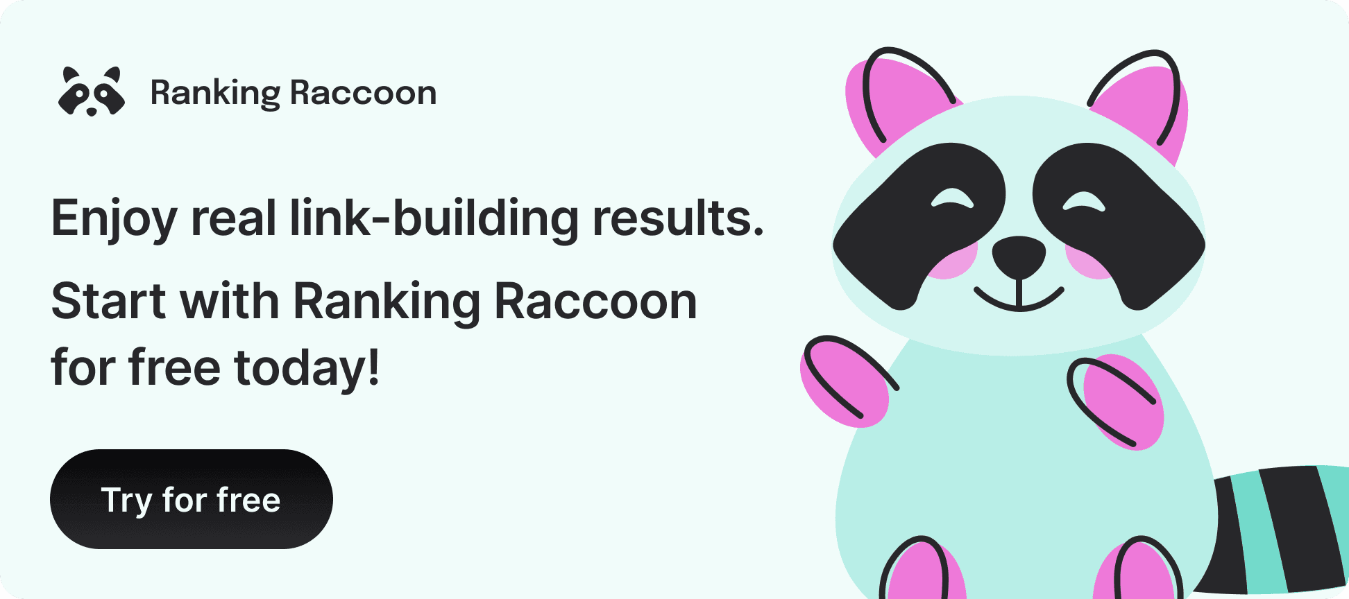 ranking racoon promo banner