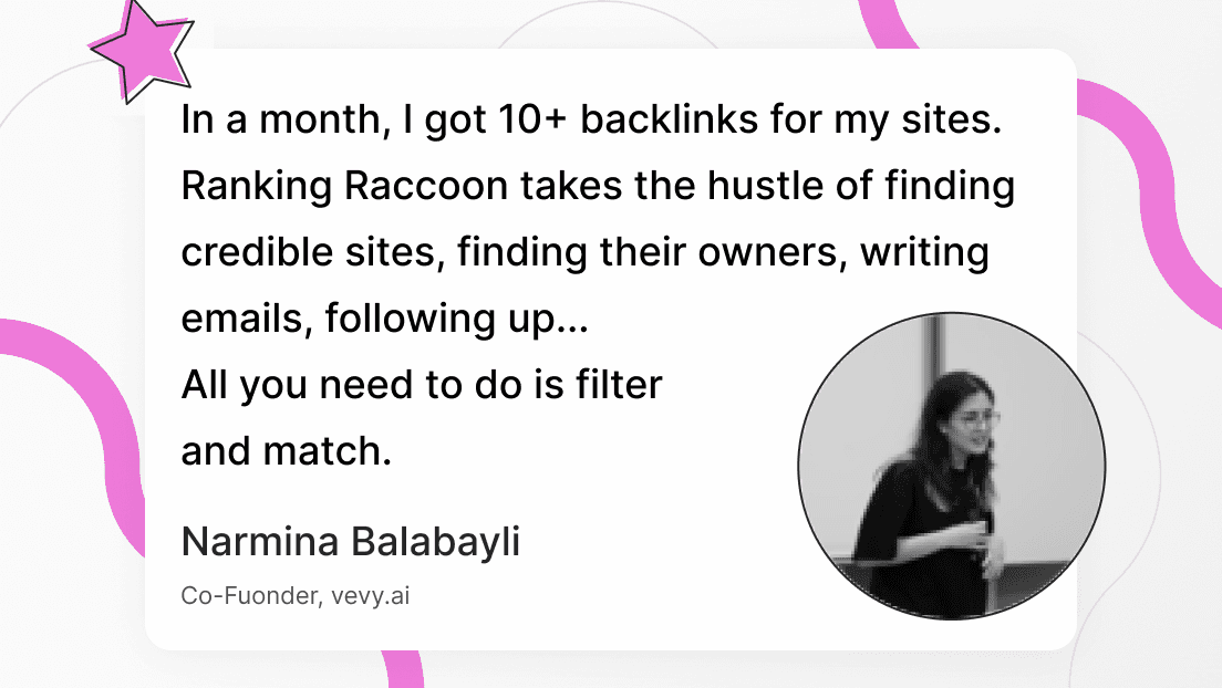 Ranking Raccoon user quote