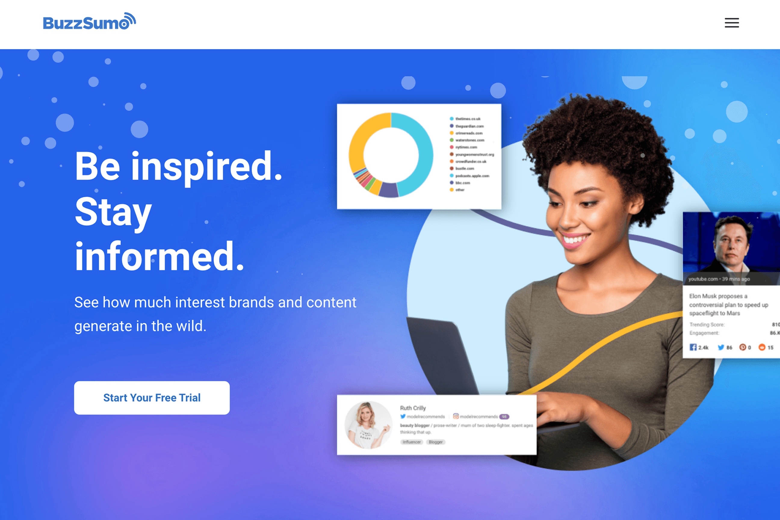 buzzsumo homepage