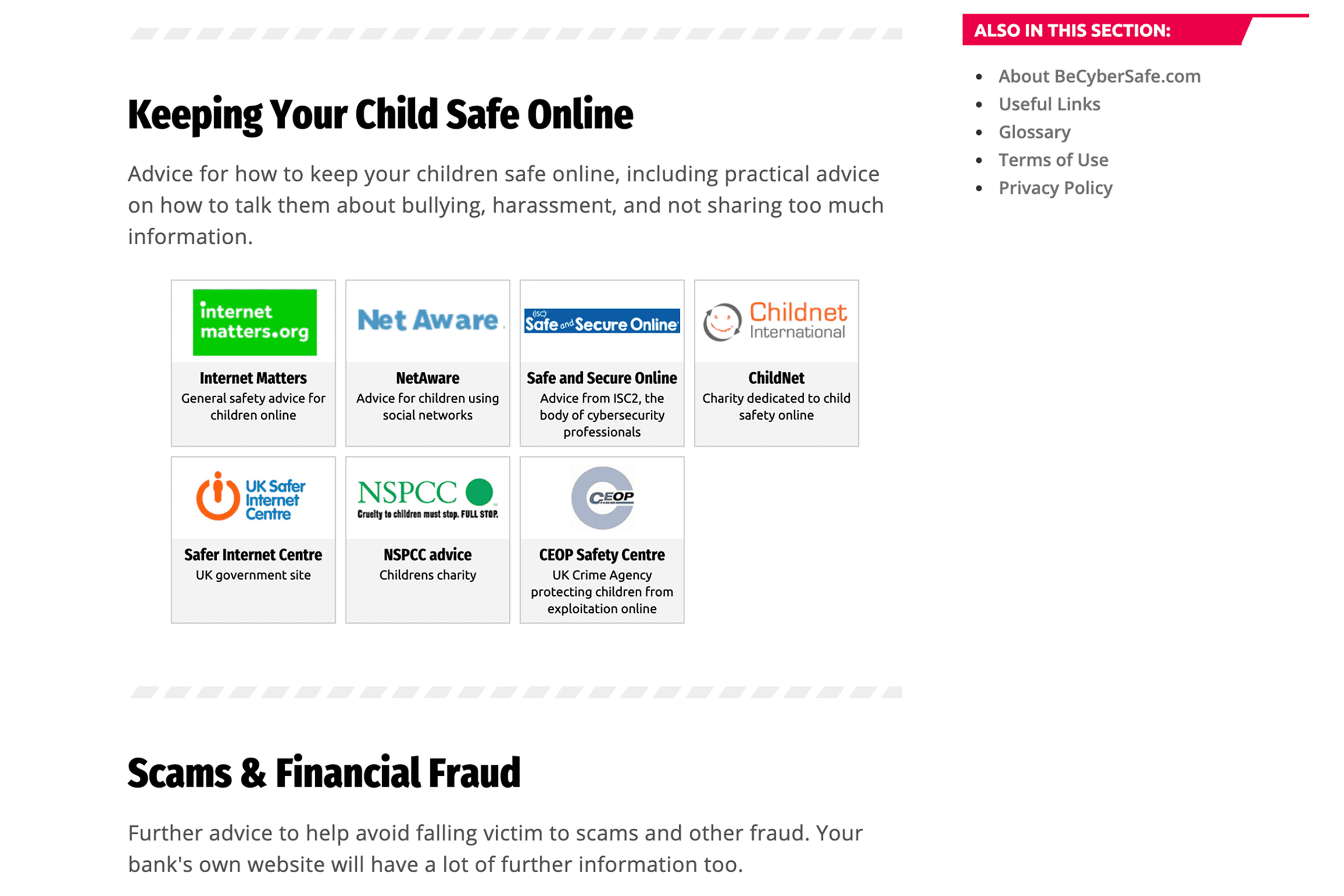 resources page example