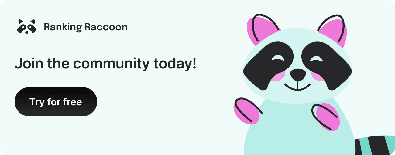 raccoon community promo banner