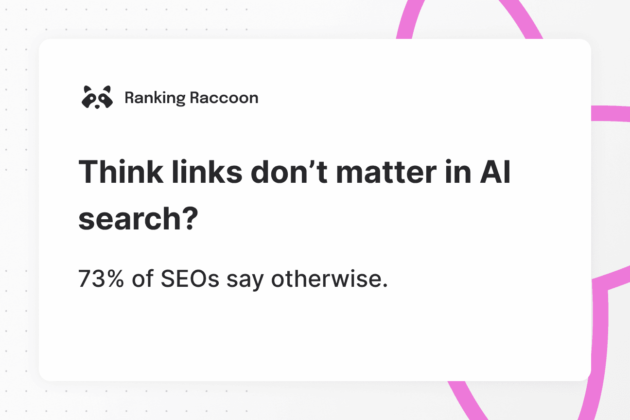 ai search stats about link building