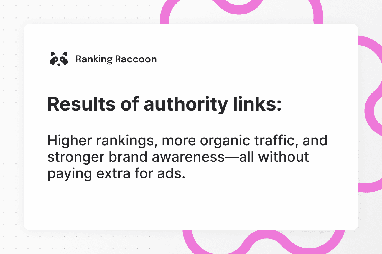 results of authority links quote