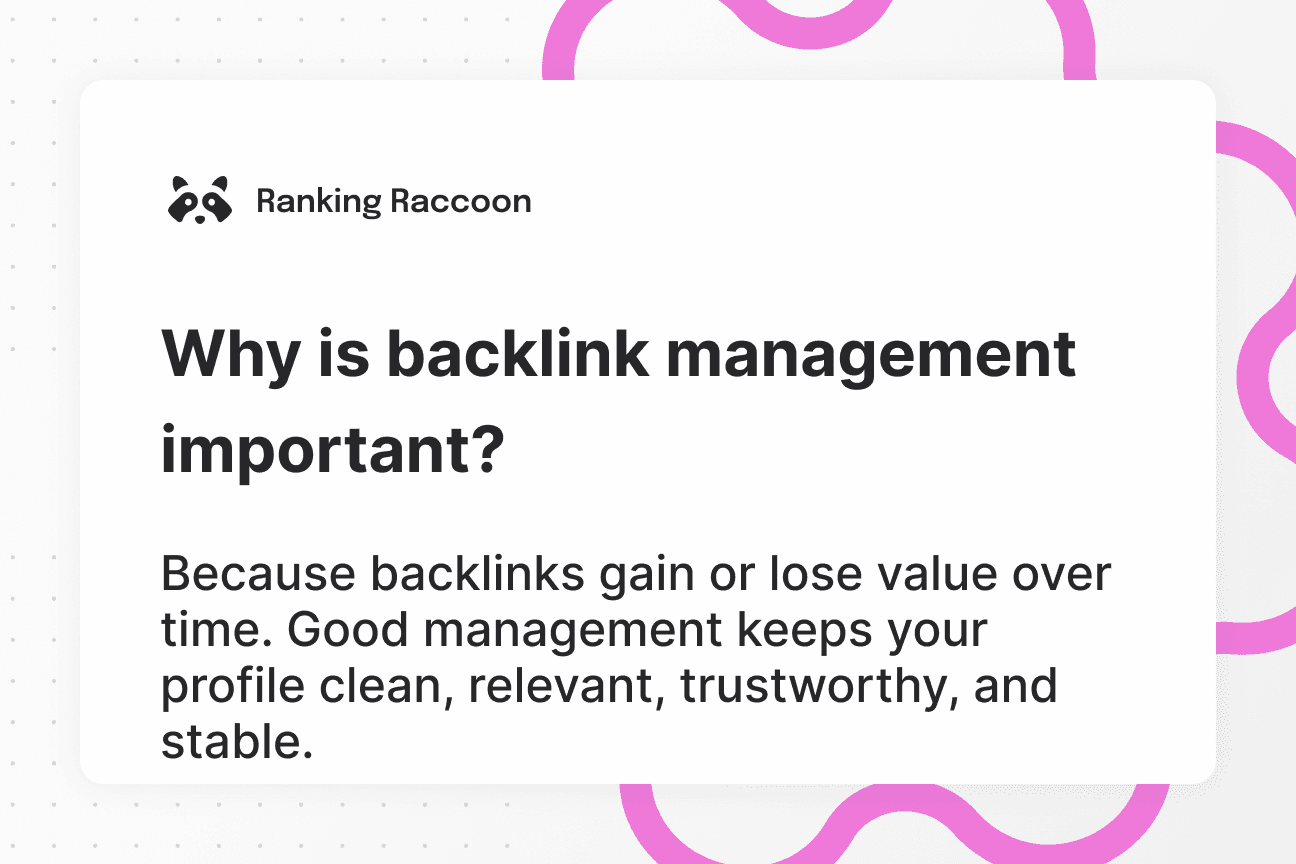 why is backlink management important