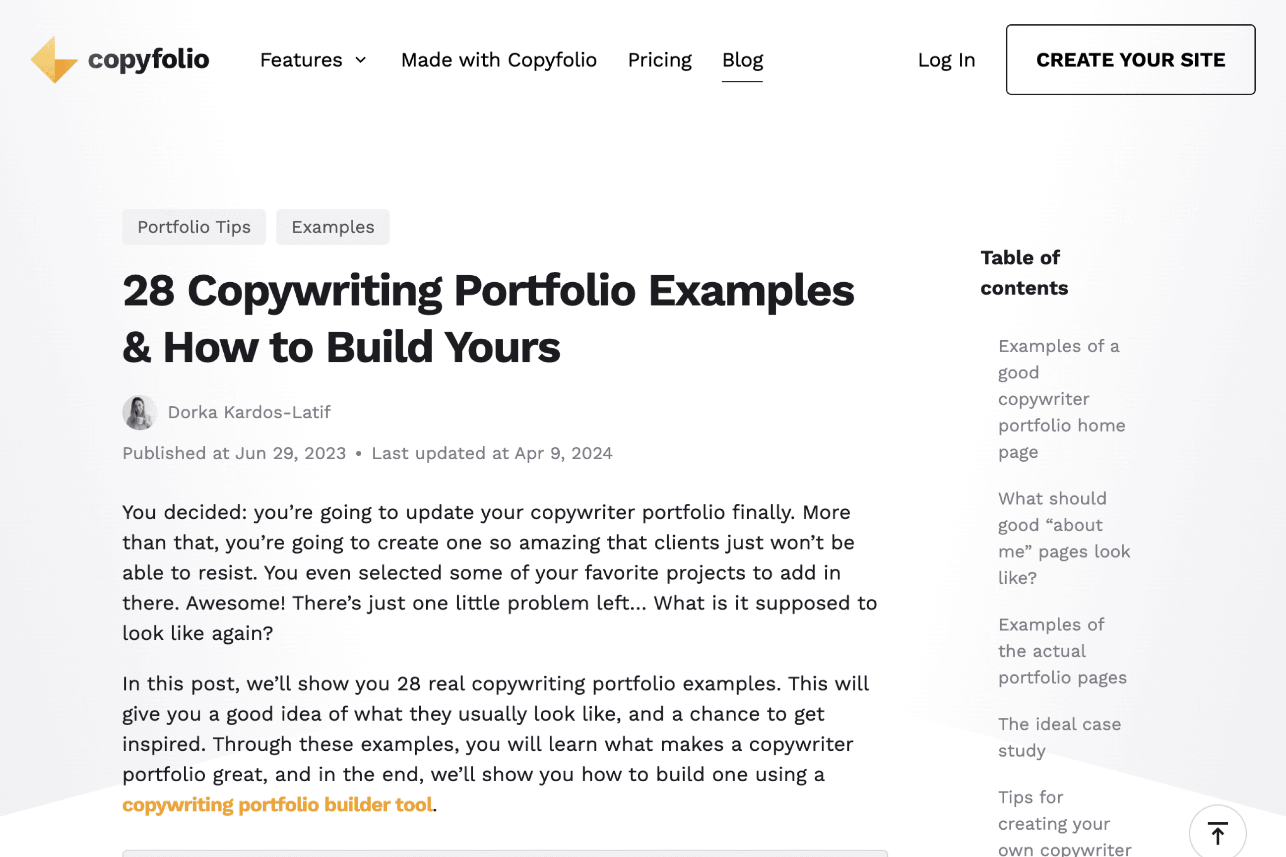 copyfolio-examples