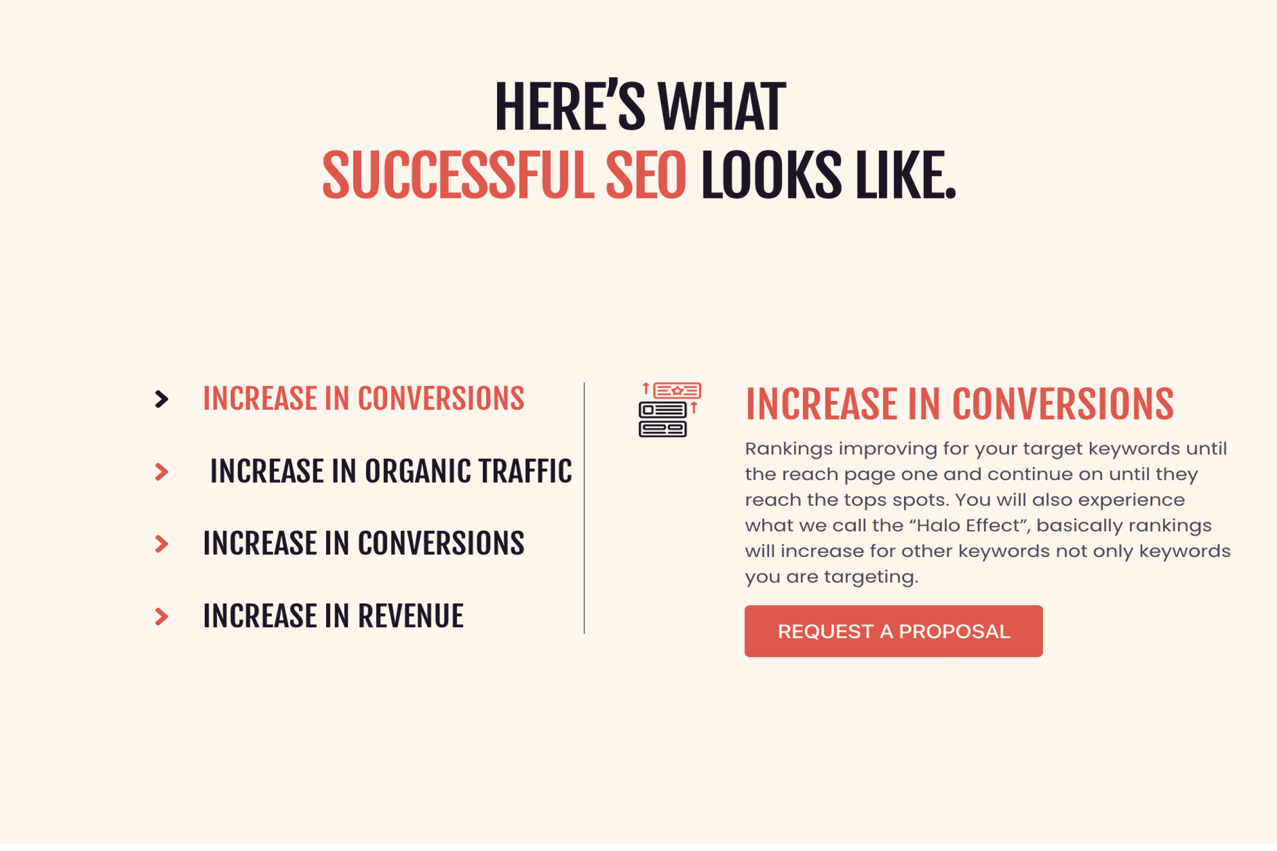 screenshot of Firestarter SEO's website