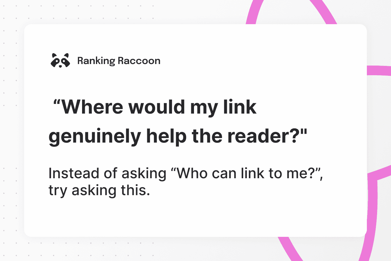 relevant links are helping the user image quote