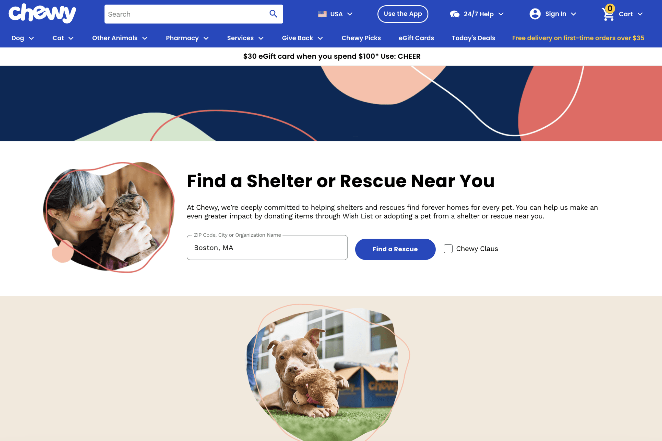 chewy-shelter-list-page
