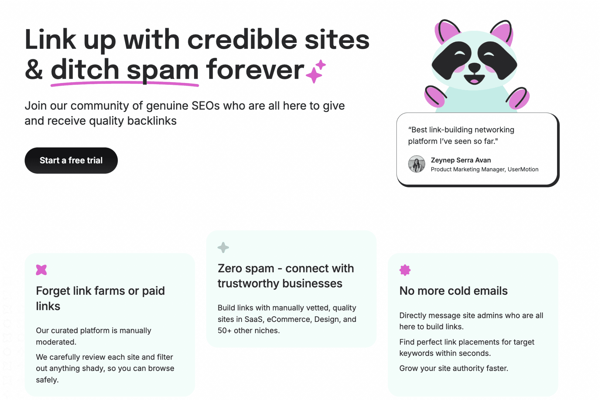 Ranking Raccoon homepage