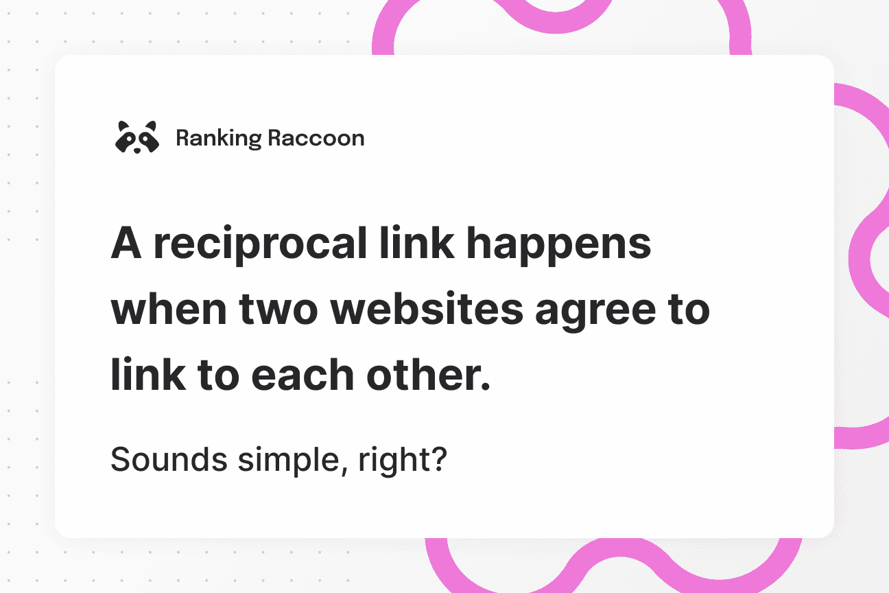 definition of what is a reciprocal link